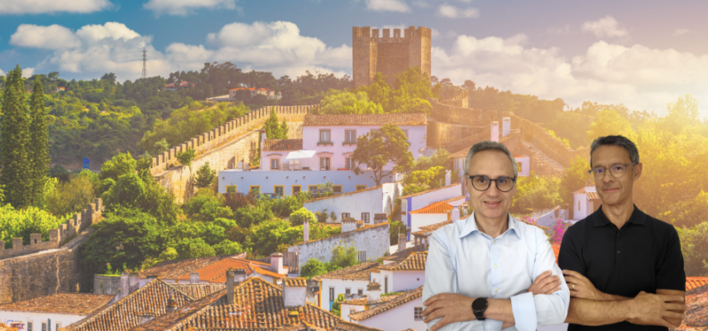 Paisagem de Óbidos com os gestores maxfinance pontocrédito 